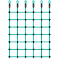 Climbing Cargo Net 49" x 77" Indoor Climbing Net, Outdoor Cargo Webbing Net Playground Climbing Net for Treehouse 100% Nylon Material Rope Ladder - color: Green - 49" X 77"