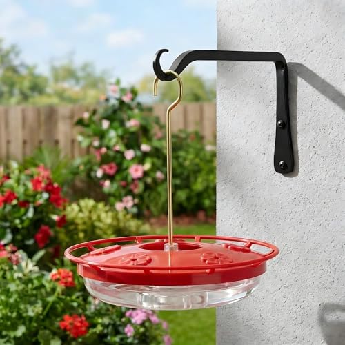 Hummingbird Feeders for Outdoors, 2 Pack 16oz Leak-Proof Dish-Style Nectar Feeder Built-in Ant Moat, 5 Feeding Ports, Wide Mouth Easy Clean, BPA-Free Garden Décor Gifts - size: 2 Pack