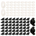 Silicone Washers and Wing Nuts for Chicken Waterer Cups Poultry Water Nipple, Silicone O-Rings 16mm OD 8mm ID 2mm Width Seal Gasket (Pack of 50)