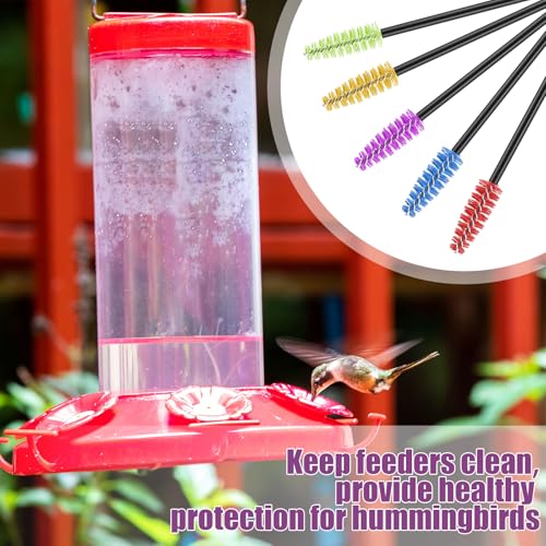 Zhehao 13 Pcs 2 Size Hummingbird Feeder Cleaning Brush Bendable Cleaning Brushes for Hummingbird Feeder Outdoor Water Bottles Various Size (Blue, White) - color: Blue, White