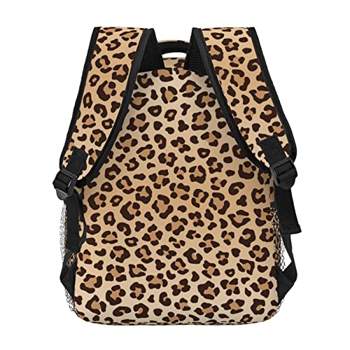 Fiokroo Leopard Backpack School Bag For Students Teens Men Women Laptop Backpacks Travel Daypack Bag With Multiple Pockets - color: Leopard Print#01