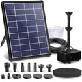 Biling 6.5W Solar Fountain for Bird Bath Attracts Birds with Flowing Water | Solar Water Pump with Multiple Nozzles, DIY Solar Water Feature for Garden Yard Small Fish Pond - size: 6.5W