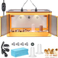 142L Chicken Brooder Box for Chicks Kit with Heater Chicks Warmer Brooder Plate Ducks Tent Pen Thermometer for 30 Ducks Bedding Indoor Quail Brooder (142L) - size: 142L
