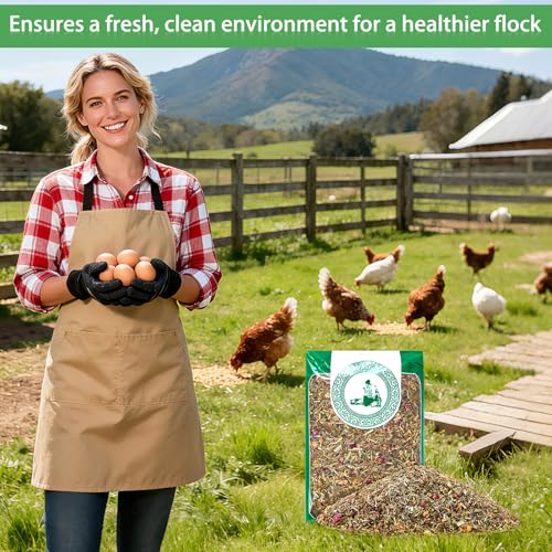 53oz Luxury Chicken Nesting Herbs, 7 Natural Floral & Herbal Blend Nesting Herbs for Chicken Coop Living Bedding, Pads, Boxes and Hen Coop Accessories, Calm Hens, Better Egg Quality - size: 52oz