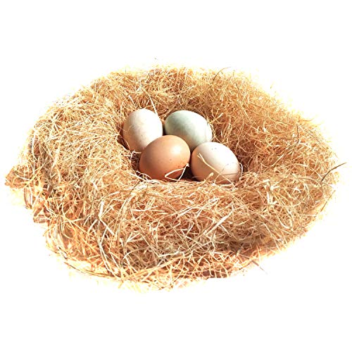 BWOGUE 100g/3.5oz Natural Chicken Hay, Grass Nest Bedding for Hens & Birds | Chicken Laying Pads, Hay for Chicken Coop Nests, Nesting Pad, Soft Laying Surface, Easy Nest Box Placement, Helps Reduce Mess