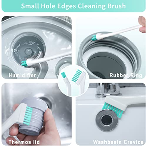 Lumkew Small Cleaning Brush Tight Spaces, 8pcs Crevice Cleaning Brushes Tool for Household Use, Tiny Cleaning Brush Mini Parts Humidifier Toaster - size: A-8pcs