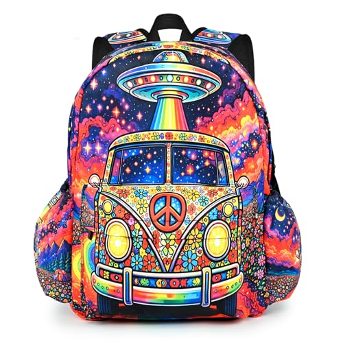 Car Kids Backpack School Backpack Teens Bookbag for Girls Boys Hiking Camping Travel Sports - color: Car