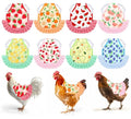 Whaline 8Pcs Chicken Saddles for Hens Summer Fruit Theme Chicken Apron with Elastic Straps for Poultry Protector Wing Back Feather Fixer Supplies