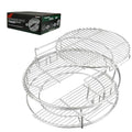 Expander Rack with Drip Pan for Big Green Egg Large, Green Egg Accessories | Green Egg Replacement Parts Eggspander Rack for BGE 5 Piece Kit Conveggtor Basket with Removable Cooking System