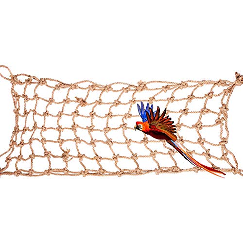 1PCS Hemp Rope, Climbing Net Hanging Swing Large Parrot Climbing Medium Large Parrots Bird Game Cage Toy