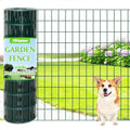 Green PVC Coated Welded Wire Fencing,2"x3" 16 Gauge,60inch H x 100ft L Garden Wire Fence Roll,2/3/4/5/6ft Tall x 50/100 ft Long Hardware Cloth Metal Mesh for Yard,Farm,Chicken,Dog,Vegetable Protection - color: Green, size: 2"x3" 60inx100ft