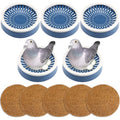 5 Pcs Pigeon Nest Bird Nest Bowls Nest for Pigeons Breeding Hatching (White Side+ Pad), Random - style: White Side+ Pad