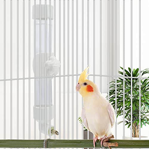 Bird Water Dispenser Parrot Waterer Automatic Bird Water Feeder for Medium Birds Parakeet Cockatiel Conure Caique (Medium) - size: Medium