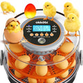 Egg Incubator with Automatic Egg Turning and Humidity Control – 12 or 20 Egg Incubator for Hatching Eggs – incubadora de huevos de gallina – Smart Temp Adjust – Candling Lamp