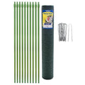 Tenax 2A230071 Poultry Fence Kit 4'x50' Green - color: Green, size: 4-ft x 50-ft Kit