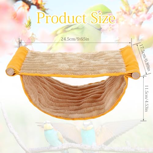 Winter Warm Bird Nest Bed, Parrot Hanging Bed Cage Hammock Finch Hamster | Snuggle Hut, Parrot House Tent, Bird Cage Stand Perch, for Parakeet, Budgies, Cockatiels, Lovebird, Cockatoo