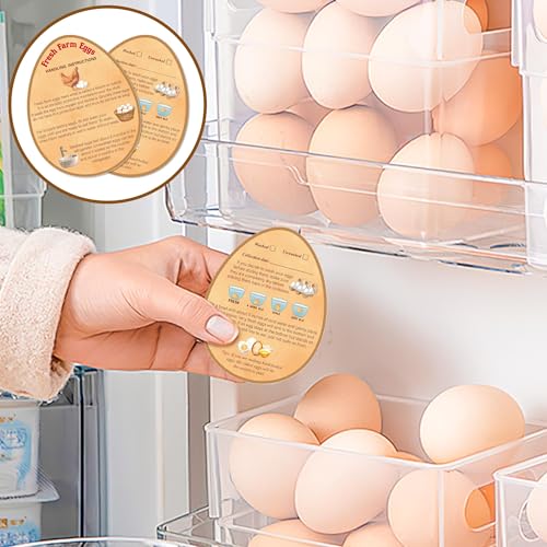 240 Pcs Egg Handling Instruction Cards Fresh Egg Farm Sign | 3.54 x 2.76 inch,Double-Sided Printing Sales Accessories for Egg Cartons & Farm Displays