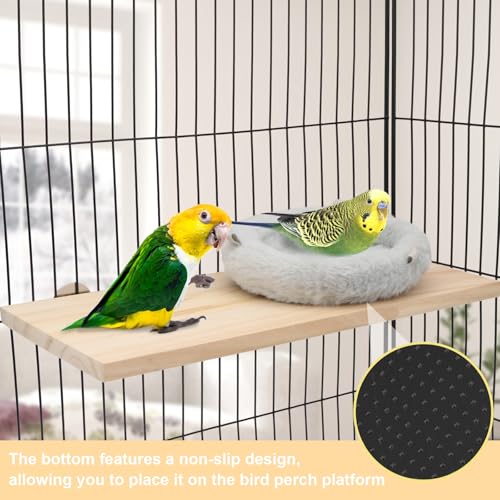 Wontee Bird Nest Bed Parrot Hanging Hammock Swing for Budgies Parakeets Lovebirds Caique Senegal Cockatiels Conures (S) - size: S