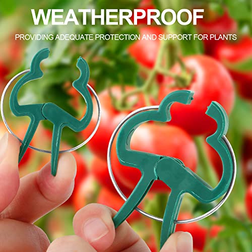 Yinghezu 30 Pcs trumpet 1 inch Plant Support Clips Tomato Plant Clips | Flower and Vine,Garden clips for Supporting Stems,Vines Grow Upright Climbing,Tool for Straightening,Tomato Cage,Trellis. - size: 30 PCS trumpet