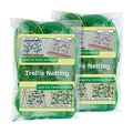 Pack of 2 Cucumber Tomato Trellis Netting, Heavy Duty Garden Netting for Climbing Plants Support, Pea, Grape, Bean, Fruit, Vegetables - 4" Mesh Size, 6Ft x 9Ft - size: 6Ft*9Ft