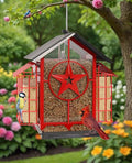Weatherproof Hanging Bird Feeders for Outdoors - 4Lbs Large Metal Suet Feeder for Wild Cardinal Finch, Red Bird Watching Lovers Gifts