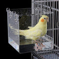 Big Hanging Bird Bath Cage, Cleaning Pet Supplies Cockatiel Bird Bathtub | for Birds Lovebirds Cockatiels Canaries Sun Conures for Most Birdcage - size: 6.3"L x 6.3"W x 6.3"H
