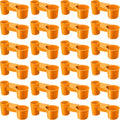 LemonRoad 24 Pcs Bird Drinker Feeder Cups Plastic Water Bottle Cup for Cage Ideal for Pigeon Bottle Chicken Quail Poultry Waterer Accessories (Yellow) - color: Yellow