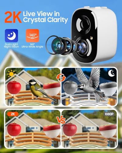 Bird Feeder with Camera, Smart Birdfeeder with Cam Solar Powered, 2K HD Video, AI Identification, Instant Arrival Alerts, IP66 Bird Bath & Feeder,Gift for BirdLover (with Stand, Green) - color: Green, style: With Stand