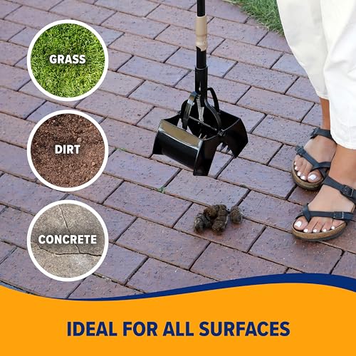 Arm & Hammer Pooper Scooper Claw Scoop Dog Poop Scooper for Yard Pet Waste Management System | One handed grabbing action makes outdoor cleanup quick, keeps hands clean while picking up after pups on daily walks outside - size: One Size, style: Claw Scoop