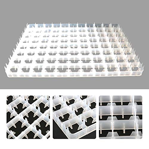 5Pcs 88 Eggs Incubator Tray, Chicken Duck Tray Egg Hatcher Storage Container for Auto Incubator Hatch Machine