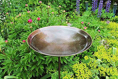 Achla Designs Burnt Copper Birdbath with Stake - color: Copper