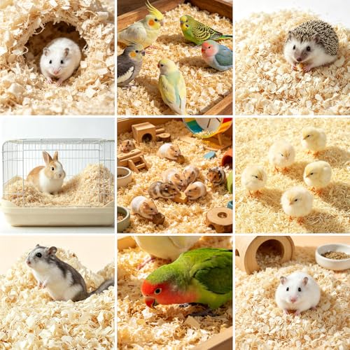 hamster wood shaving bedding,wood shavings for bird bedding,natural aspen shavings,low-dust nesting material,for cages,nest boxes,for parrots hedgehog reptile chinchilla small animal bedding & litter