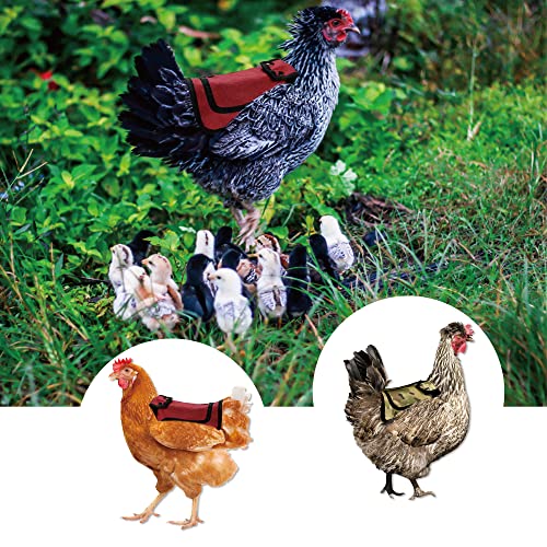 Chicken Saddle for Hens, Poultry Saver with Adjustable Strap, Feather Protector for Back and Sides, Outdoor Hen Apron