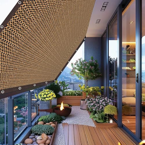 Shade Cloth for Garden,80% Mesh Tarp with Grommets Shade Cloth for Greenhouse,Patio,Vegetables,Plants Cover and Chicken Coops,Coffee Shade Net for Outdoor Garden - size: 3×6FT