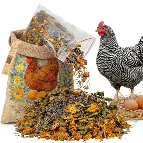 PJT Premium Chicken Nesting Herbs - 12oz Pre-Mixed Blend of 7 Dried Botanicals for Nesting Boxes, Coop & Chicken Dust Bath, Natural Herbal Refresher, Supports Natural Egg Laying - size: 12 Ounce (Pack of 1)
