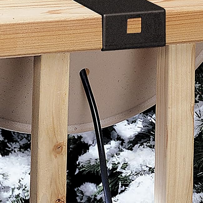 BestNest API 650 Deck Mounted Heated Bird Bath with Outdoor Cord Connector