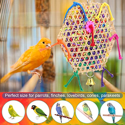 Bird Parrot Toys，2 Pack Bird Hanging Foraging Shredder Toys for Small Medium Small Bird Conure Cockatiel Parrotlet Lovebird Budgie | Hanging Parrot Toys for Small and Medium Birds: Budgies, Cockatiels, Conures, Lovebirds, and Parrotlets