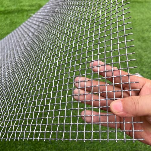 16 Gauge Strong Galvanized Woven Mesh 40"X24" 1/3" Mesh(About 0.32")|Delivered Flat|Poultry Cage Netting -Anti-Rodent Steel Mesh Crimped Mesh Snake Fence Chicken Wire Fencing-Corrugated Wire - style: 16Ga Hole 1/3"