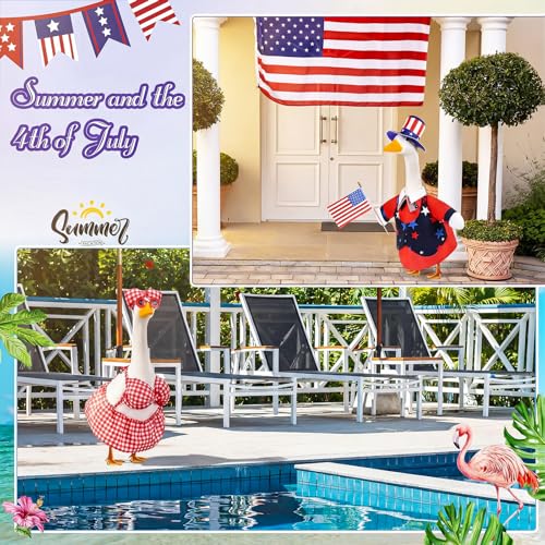 8 Set Funny Style Porch Goose Outfit 23inch, Seasonal Bundle | For Lawn Yard Decor, Seasonal Themes Include Fall Halloween Thanksgiving Christmas Valentines Easter Summer, Dress Hat Set - size: 23Inch, style: Funny Style