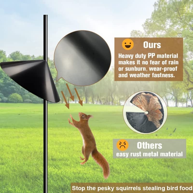 12 inch Spliced Squirrel Baffle Fence Bird Feeder Protective Cover