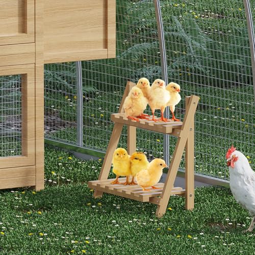 Chicken Perch, Strong Wood Chick Jungle Gym, Chickens Roosting Bar, Chicks Toys for Coop and Brooder, Chickens Coop Accessories for Chicken, Baby Chicks, Hens, Rooster, Birds