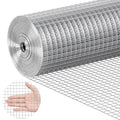 VEVOR Hardware Cloth, 1/2 inch 24in x 25 ft 19 Gauge, Hot Dipped Galvanized Wire Mesh Roll, Chicken Wire Fencing, Wire Mesh for Rabbit Cages, Garden, Small Rodents - size: 24'' x 25'