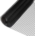 Fencer Wire 16 Gauge Black Vinyl Coated Welded Wire Mesh Size 1 inch by 1 inch for Home and Garden Fence, Protect Chickens Rabbits and Farmed Animals (c. 3 ft. x 50 ft.) - size: c. 3 ft. x 50 ft.