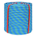1/2 Inch Static Climbing Rope (200 Ft) - 9000lbs High Strength Arborist Bull Rope for Tree Work, Deep Rappelling & Safety Rigging - 48 Strand Core, Blue - size: 1/2in x 200ft, style: Blue