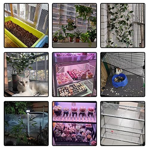 Upgraded 15.7IN x 33FT ABS Plastic Chicken White Wire Fence Mesh, Poultry Fencing, Hexagonal Fencing Wire for Gardening, Construction Barrier Netting, Chicken Wire Frame Crafts, Floral Netting - color: White