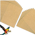 Gravel Paper for Bird Cage,BirdCage Liner Papers Cuttable Gravel Liner Sea Sand Paper Pet Animal Cages Cushion Great for Hard-Billed Birds Parrot | Clean Safe & Aids in Digestion (15 PCS - 17" x 11") - size: 15 PCS - 17" x 11"
