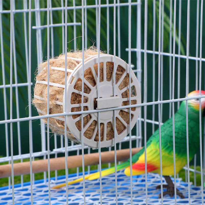 2-Pack Natural Jute Bird Nesting Material for Parakeets Canaries Finches Soft Comfortable Bird Bedding Cage Accessory for Breeding and Rest