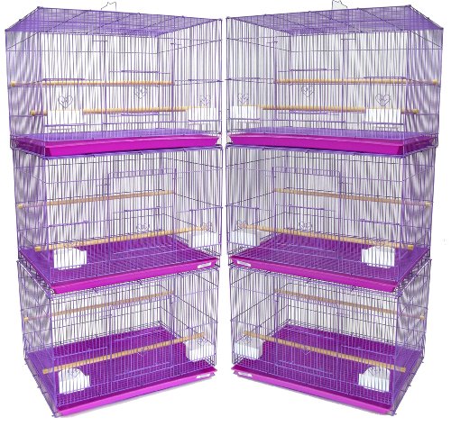 YML Small Breeding Cages, Purple, 34-1/2 x 81-1/2", Lot of 6 - color: Purple