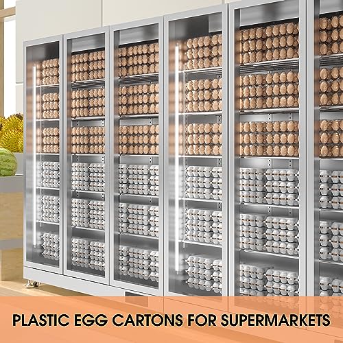50 Pack Egg Cartons Cheap Bulk 12 Count Plastic Egg Containers 3x4 Grids | Reusable Bulk Egg Carton Clear Egg Holder for Home Ranch Farm Commercial Market Display Plastic Egg Contain for Craft Project - size: 50Pack-3x4 Grids
