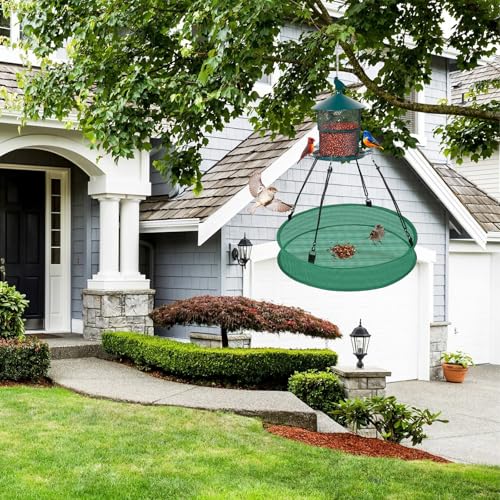 2Pcs Bird Seed Catcher Tray, 16" x 4" Birdseed Hoop Birds Feeder Trays Catches Most Falling Seed and Husk for Hanging Bird Feeder Platform Hummingbird Outdoor Backyard Garden Lawn Balcony